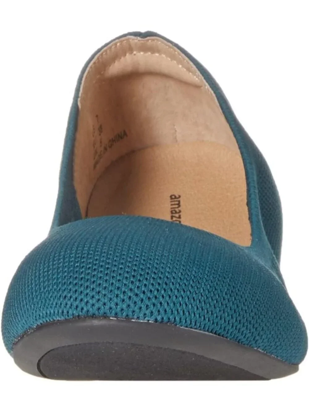 Amazon Essential Womens Dark Turquoise Synthetic Comfortable Slip On Ballet Flat